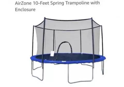 Trampoline 10-feet w/enclosure new in box